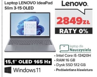 Laptop IdeaPad Slim 3-15 OLED promocja w NEONET