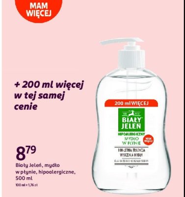 Mydło w płynie hipoalergiczne Biały jeleń promocja