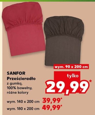 Prześcieradło z gumką, 140x200 cm promocja w Kaufland