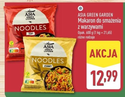 Makaron do smażenia z warzywami Asia Green Garden promocja w Aldi