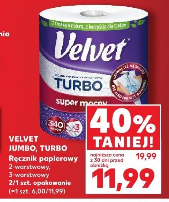 Ręcznik papierowy 2-warstwowy Jumbo promocja w Kaufland