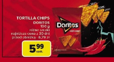 Natchosy hot corn Doritos promocja