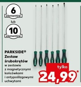Zestaw 6 śrubokrętów Parkside promocja w Kaufland