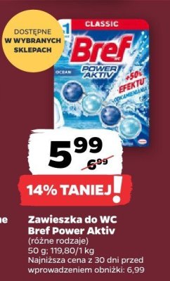 Zawieszka do WC Bref Power Aktiv promocja w Netto