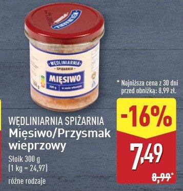 Przysmak z szynką Wędliniarnia spiżarnia promocja w Aldi