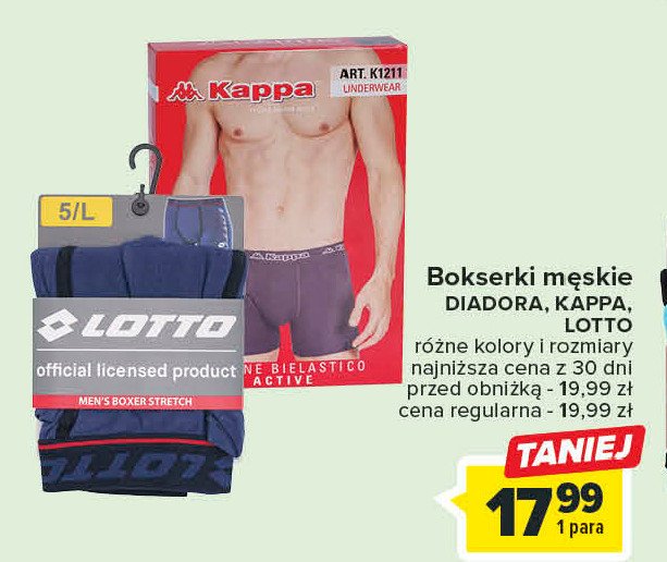 Bokserki m臋skie Diadora promocja