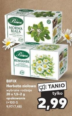 Herbatka ziołowa rumianek Bifix promocja