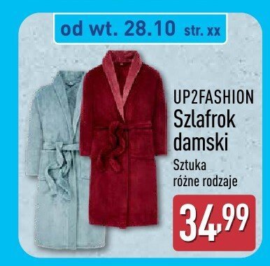 Zestaw upominkowy w pude艂ku: szlafrok damski + kapcie damskie Tex promocja w Aldi