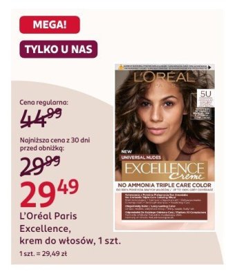 Krem do włosów L'Oréal Paris Excellence Crème, 1 szt. promocja w Rossmann
