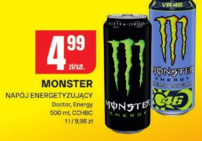 Napój energetyzujący MONSTER Doktor, Energy promocja w Chorten