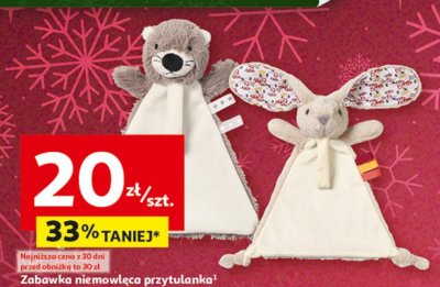 Zabawka niemowlęca przytulanka Inextenso promocja w Auchan