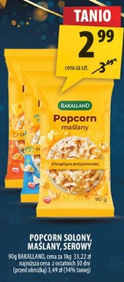 Popcorn Popcorn solony, maślany, serowy 90g promocja w Arhelan