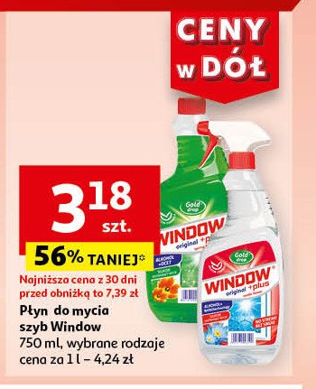 Płyn do mycia szyb zielony - zapas Gold drop window original plus promocja