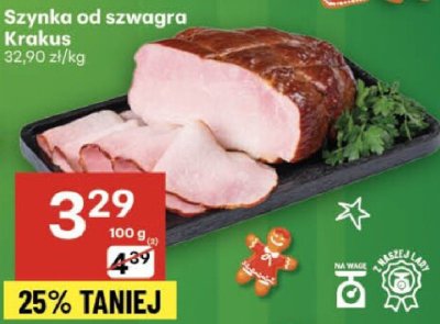 Szynka od szwagra Krakus promocja w Delikatesy Centrum