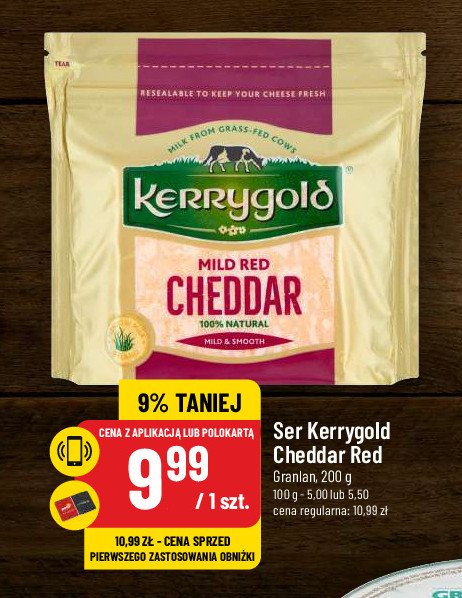 Ser cheddar red Kerrygold promocja w POLOmarket