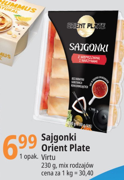 Sajgonki z wieprzowiną i warzywami Orient plate promocja