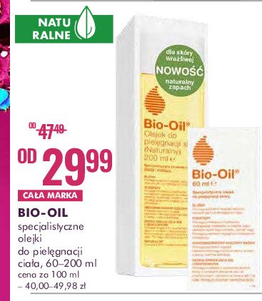 Olejek do ciała na blizny i rozstępy Bio-oil promocja