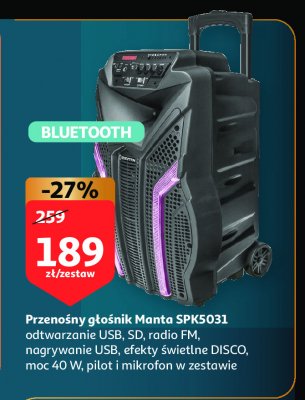 Głośnik bluetooth spk5031 Manta promocja