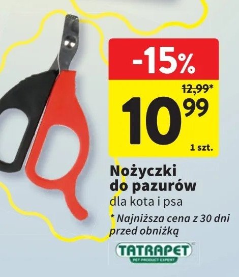 Nożyczki do pazurów dla kota i psa Tatrapet promocja