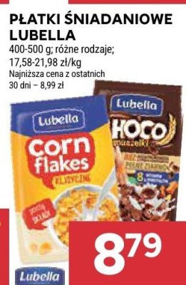 Płatki śniadaniowe Lubella 400-500 g, różne rodzaje promocja w Stokrotka