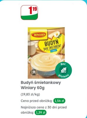 Budyń śmietankowy  promocja w Dino