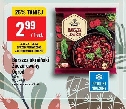 Barszcz ukraiński Zaczarowany ogród promocja w POLOmarket