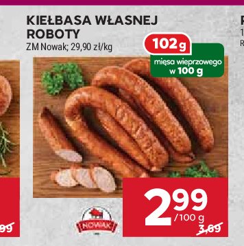 Kiełbasa własnej roboty Nowak promocja