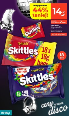 Drażki Skittles 18x18g bags różne rodzaje promocja w Dealz