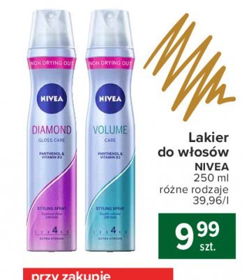 Lakier do włosów Nivea diamond gloss care promocja
