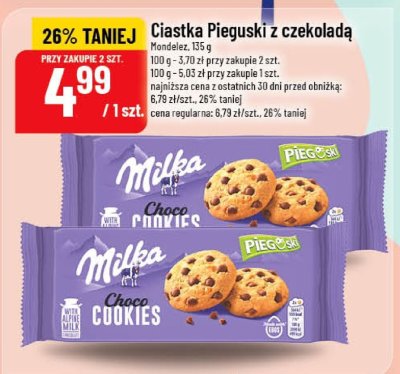 Ciastka Pieguski z czekoladą Choco Cookies promocja w POLOmarket