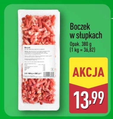 Boczek w słupkach promocja w Aldi