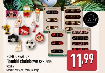 Bombki choinkowe szklane różne rodzaje promocja w Aldi