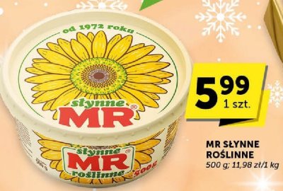 Margaryna MR słynne roślinne promocja w ABC