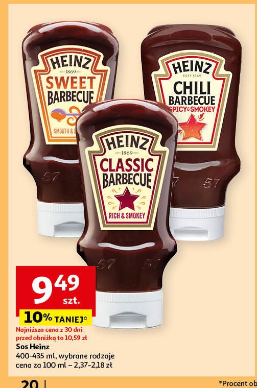 Sos barbecue sweet Heinz promocja