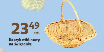 Koszyk wiklinowy do święconki promocja