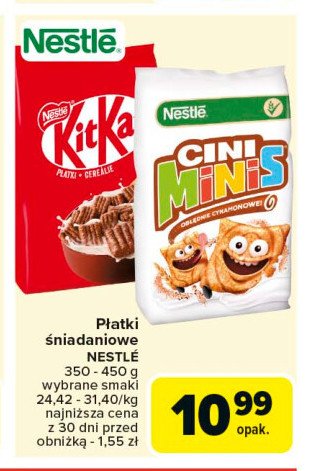 Płatki śniadaniowe Kitkat promocja w Carrefour