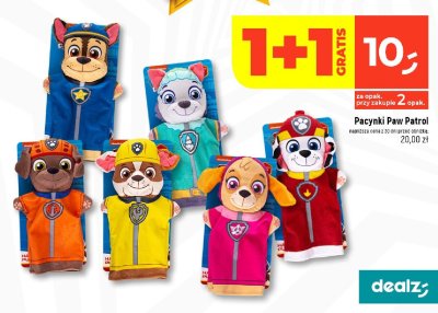 Pacynki Paw Patrol różne rodzaje promocja w Dealz
