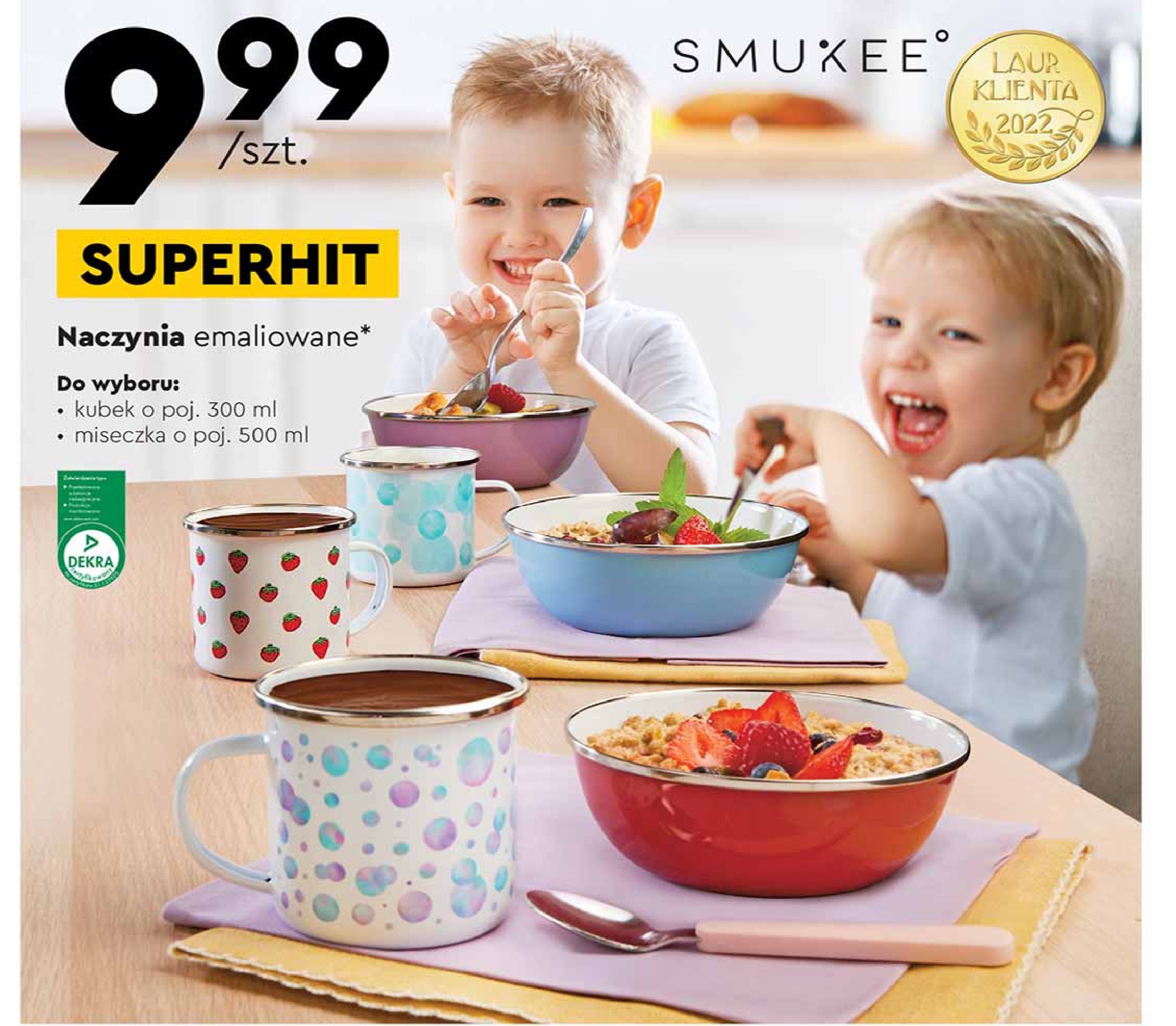 Miseczka emaliowana 500 ml Smukee promocja