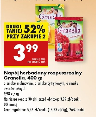 Napój herbaciany malinowy Granella promocja