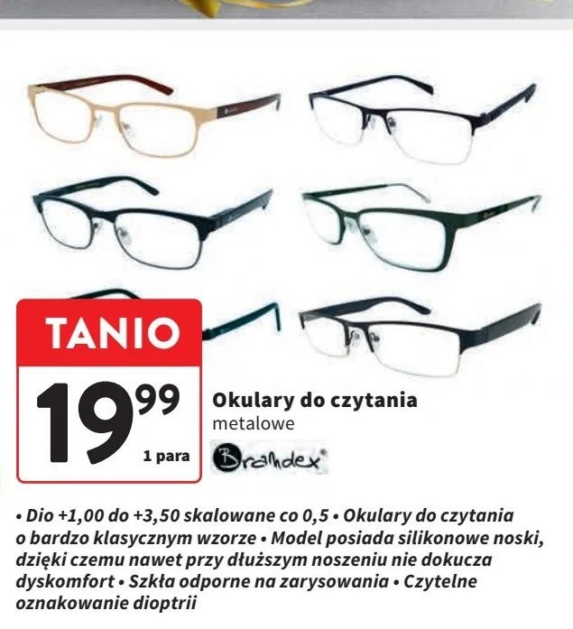 Okulary do czytania Brandex promocja