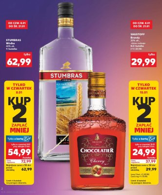 Brandy różne rodzaje Shustoff promocja w Kaufland