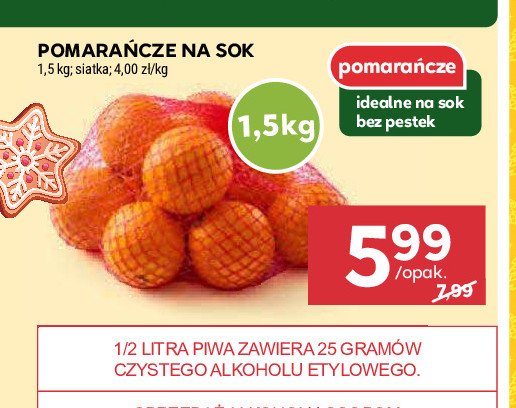 Pomarańcze na soki promocja