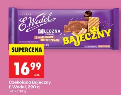 Czekolada z wafelkami i orzeszkami Bajeczny 290 g promocja w Biedronka