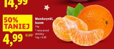 Mandarynki luzem promocja w Lidl