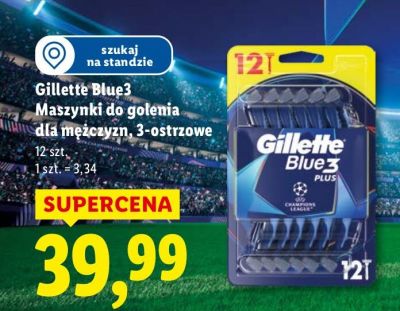 Maszynki do golenia Gillette Blue3 dla mężczyzn, 3-ostrzowe promocja w Lidl