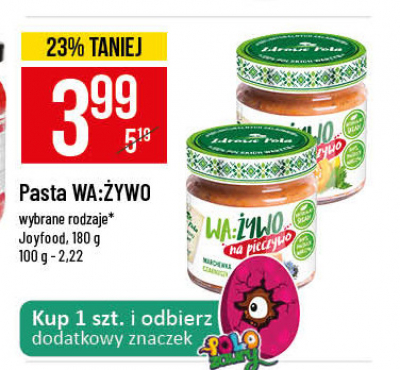 Pasta wa:żywo na pieczywo: marchewka-czarnuszka Zdrowe pola promocja w Kaufland
