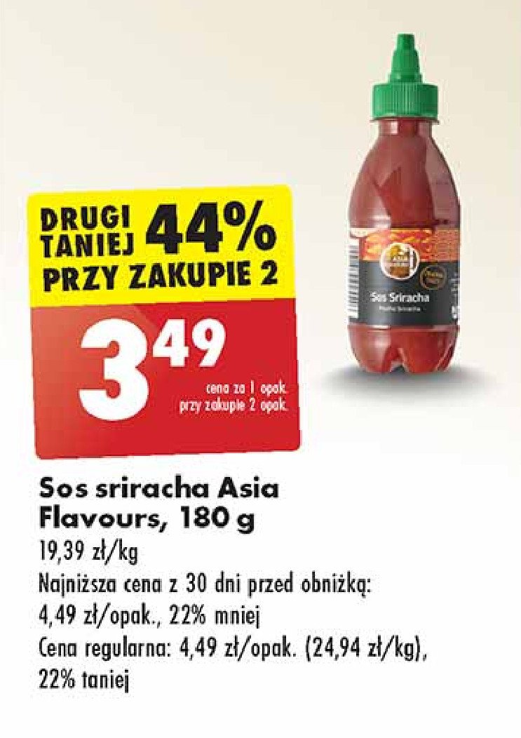 Sos sriracha Asia flavours promocja