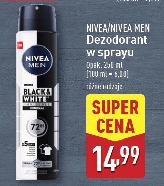 Antyperspirant original Nivea men invisible black & white promocja