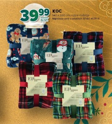 Koc 140 x 200 cm promocja w Stokrotka