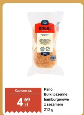 Bułki pszenne hamburgerowe z sezamem  promocja w Biedronka